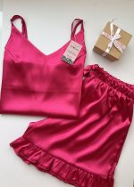 تاپ و شلوارک سرخابی china china - Image 2